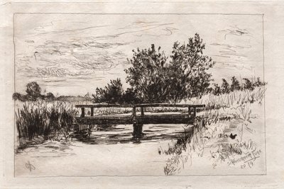 Bridge, Schleissheim, 1879. av Otto H. Bacher