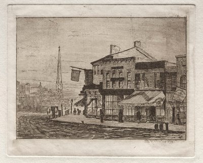 Cleveland, Woodland Avenue och Eagle Street, 1878. av Otto H. Bacher