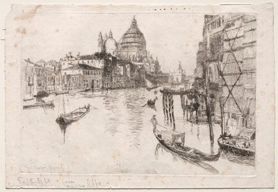 Ingången till Canal Grande, 1880. av Otto H. Bacher