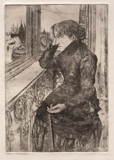 Etchings of Venice: Beautiful View, 1882. av Otto H. Bacher