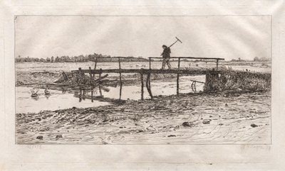 Footbridge, Worth, 1879. av Otto H. Bacher