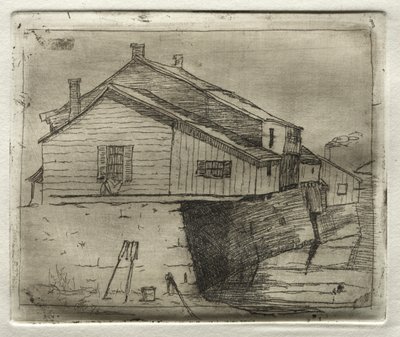 Hus över vattnet, 1878. av Otto H. Bacher