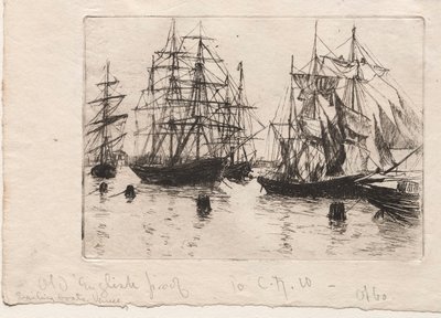 Segelbåtar, Venedig, 1880. av Otto H. Bacher