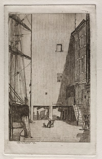 Skepp och hiss, 1878. av Otto H. Bacher