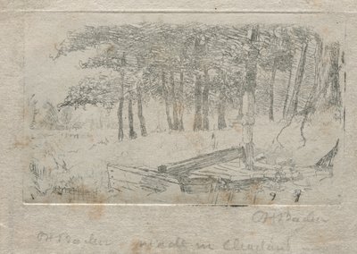 Skiss från naturen, 1879. av Otto H. Bacher