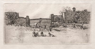 Porten, Lustheim, 1879. av Otto H. Bacher