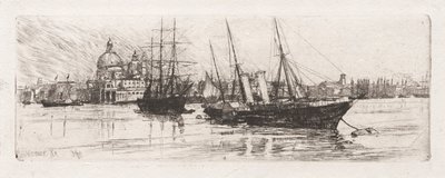Två båtar, Venedig av Otto H. Bacher