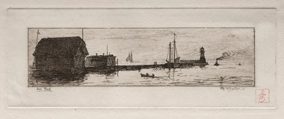 West Pier, Cleveland, 1878. av Otto H. Bacher
