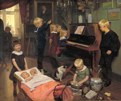 En konsert: Konstnärens barn och deras lekkamrater av Otto Haslund