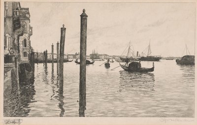 Canal Grande, Venedig av Otto Henry Bacher