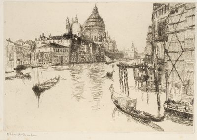 Canal Grande, Venedig av Otto Henry Bacher
