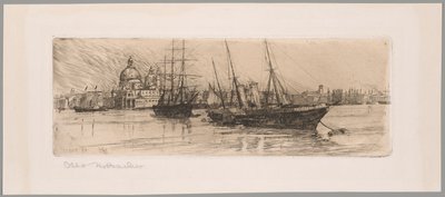 Två båtar, Venedig av Otto Henry Bacher