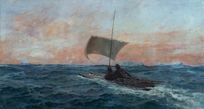 Nansen och Johansen från Ishavet av Otto Ludvig Sinding