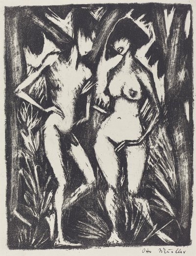 Adam och Eva (Adam och Eva) av Otto Müller