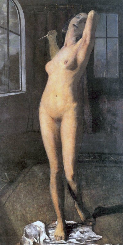 Lucretia, eller den nakenmördare, c.1903 av Otto Mueller
