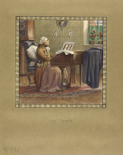 Joseph Haydn vid flygeln, 1917 av Otto Robert Nowak