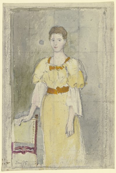 Stående dam av Otto Scholderer