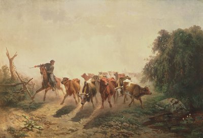 Unionsförare med boskap för armén, 1860 av Otto Sommer