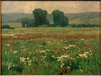 Poplar på en blommande äng av Otto Ubbelohde