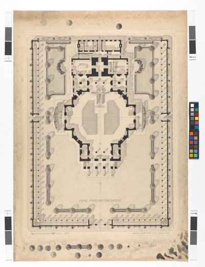 Fredskyrkan, planritning av Otto Wagner