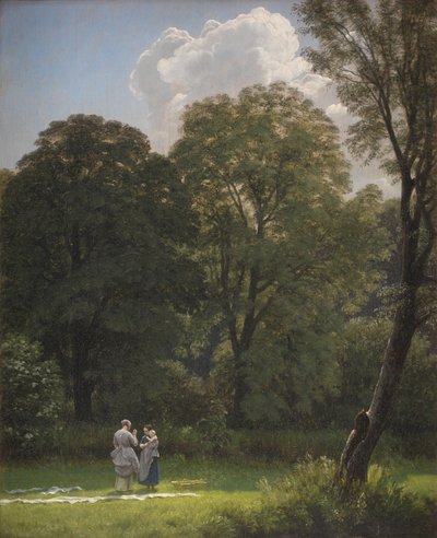 Blekning av linne i en glänta av P.C. Skovgaard