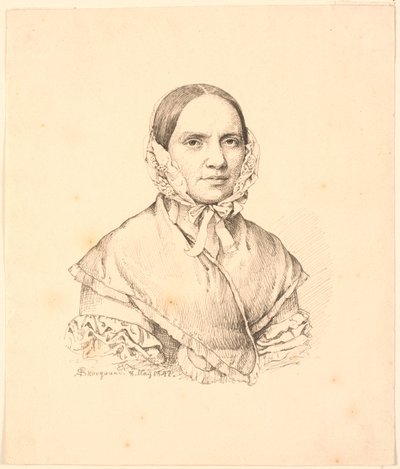 Porträtt av Hanne Westengaard. av P.C. Skovgaard