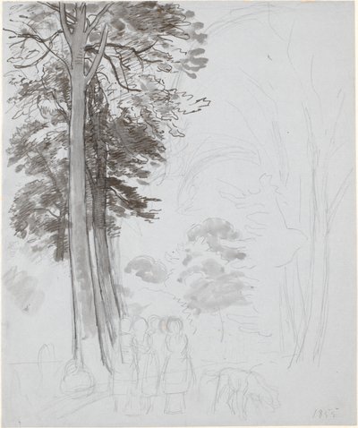 Studie till "Bøgeskov i maj". av P.C. Skovgaard