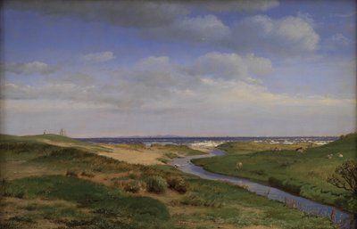 Utsikt över Själlands nordkust vid Dronningmølle av P.C. Skovgaard