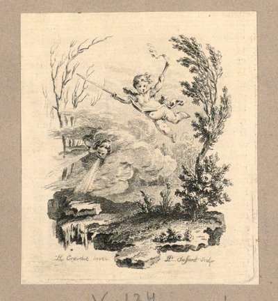 Print, vinter och vår av P.P. Choffard