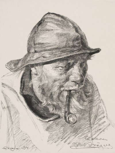 Chef för en Skagensfiskare av Peder Severin Krøyer