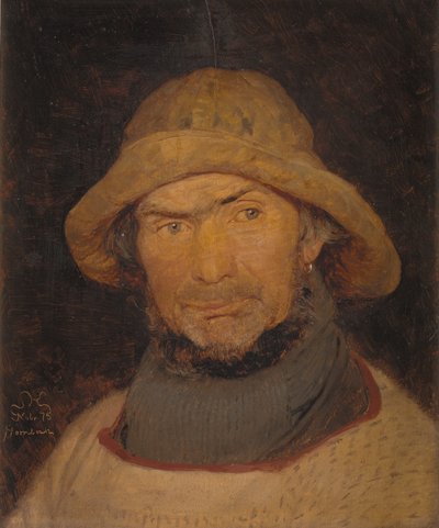 Porträtt av en fiskare från Hornbæk av Peder Severin Krøyer