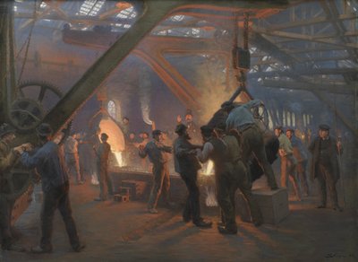 Järngjuteriet, Burmeister och Wain av Peder Severin Krøyer