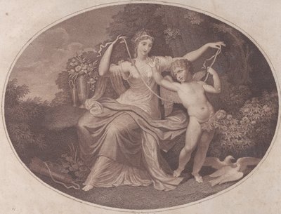 Mildhet som binder Amors vingar, troligen 1700-tal. av P. J. Chaillou