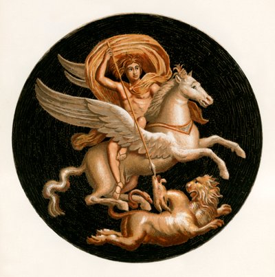 Bellerophon dödar chimären av P. Sellier