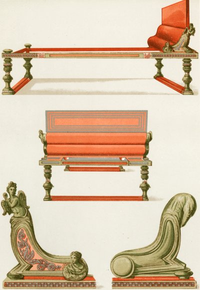 Bronsmöbler från Pompeji av P. Sellier