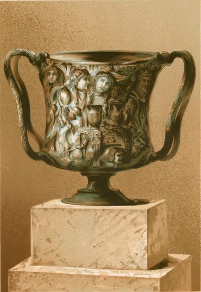 Cup arbetade i orientalisk sardonyx av P. Sellier