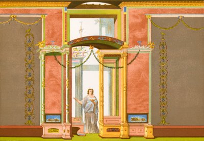 Pompeianske vægdekorationer av P. Sellier