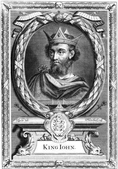 Kung John av England, c1600-talet. av P. Vanderbanck
