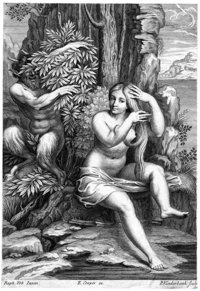 Pan och Syrinx av P Vanderbank