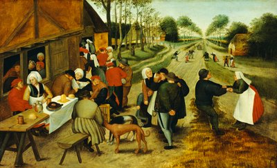 Bönder på en Roadside Inn av P. the Younger Brueghel