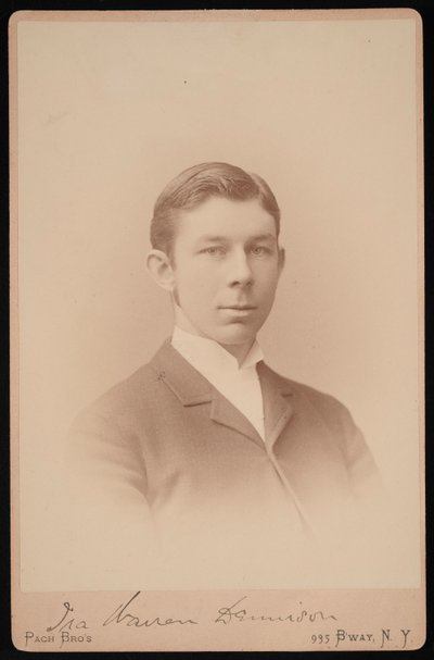 Porträtt av Ira Warren Dennison, mellan 1891 och 1893. av Pach Bros