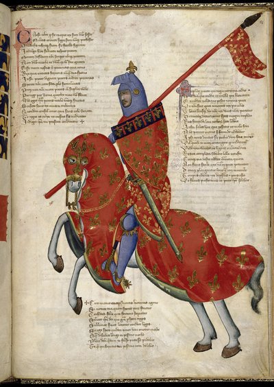 En riddare från Prato Från Regisserad Carmina av Convenevole da Prato av Pacino di Buonaguida