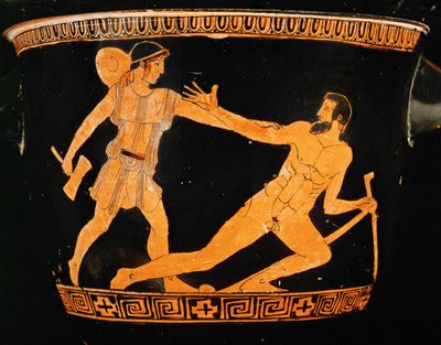 Theseus och Procrustes... av Painter Altamura