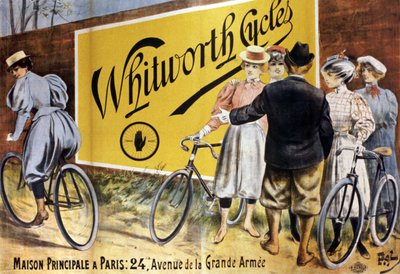 Whitworth cyklar, ca. 1900 (illustration) av Pal (1855-1942)