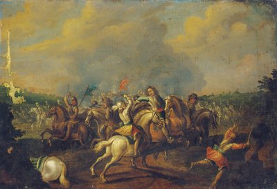 En kavalleristrid av Palamedes Palamedesz