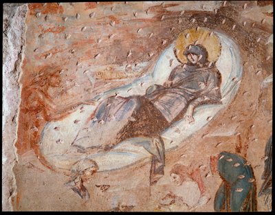 Nativiteten. Fresk av absiden, 600-700-talet av Paleo Christian