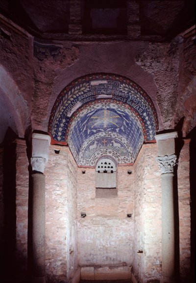 Nisch med mosaik, 500-600-tal av Paleo Christian