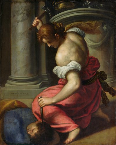 Siseras död (olja på duk) av Palma Il Giovane (1548 1628)