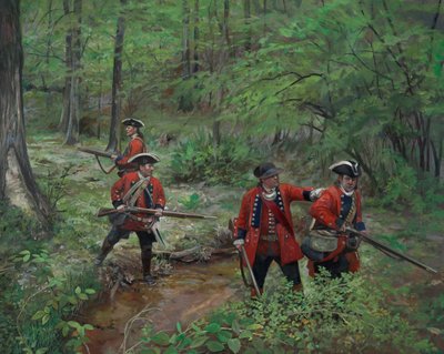 60th Regiment of Foot Royal Americans, 2013 (olja på duk) av Pamela Patrick White