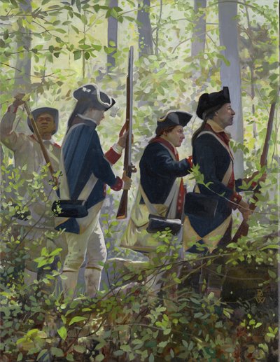 Forest Fire, 2009 (olja på duk) av Pamela Patrick White